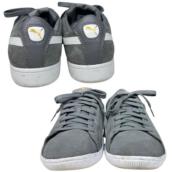 PUMA Women's Sneakers Shoes Suede Low Top Lace Up Size 8 Gray Athleisure Retro - Picture 4 of 8